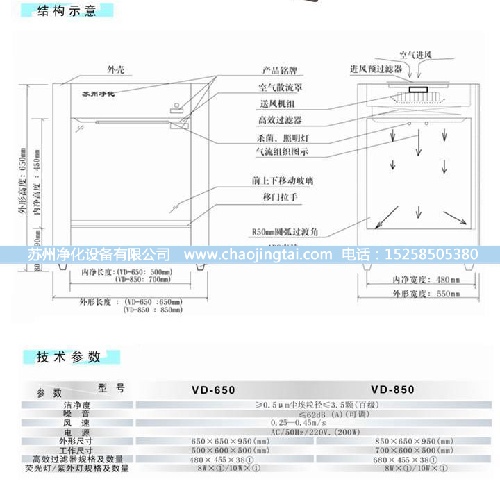 VD-650超凈工作臺 凈化工作臺 QS認證設備